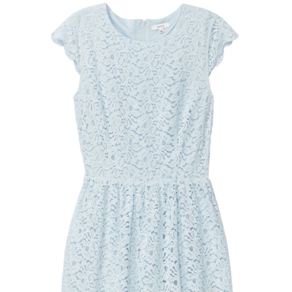 Aritzia Talula Belgravia Lace Dress Light Blue 00
